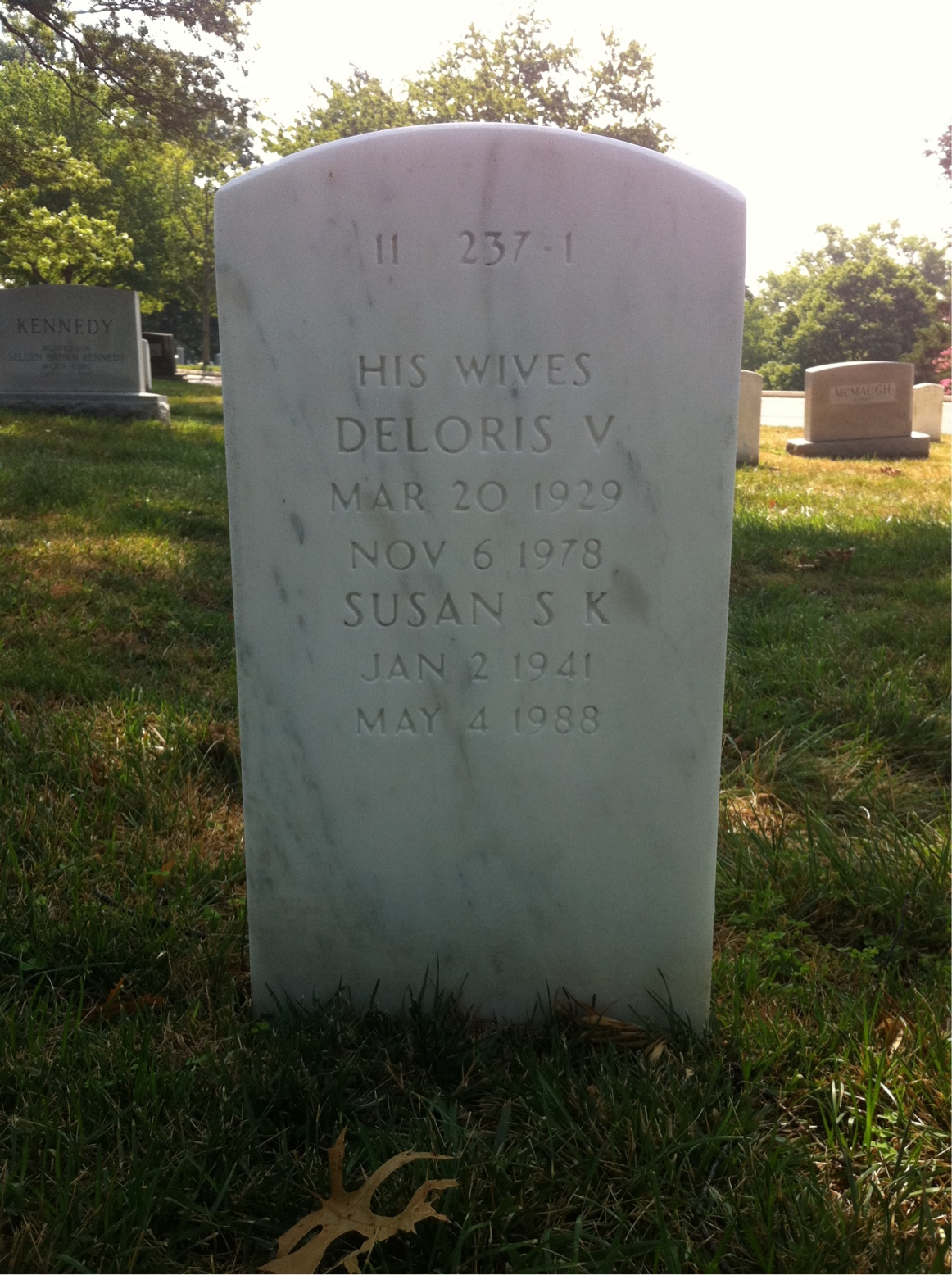 Back of headstone — Louis Menetrey