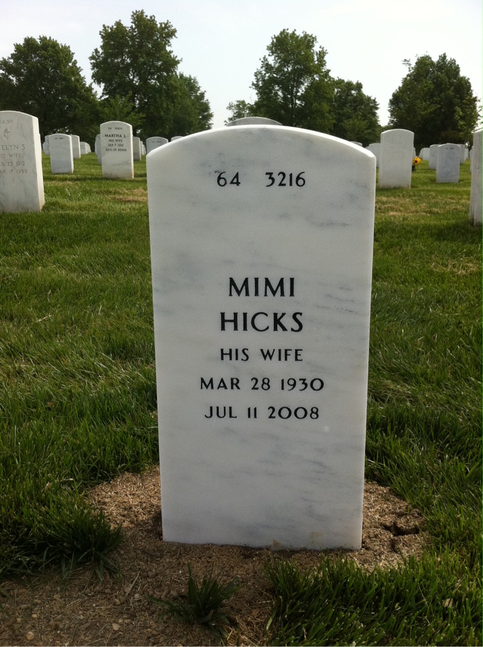 Back of headstone — Tyler Tandler