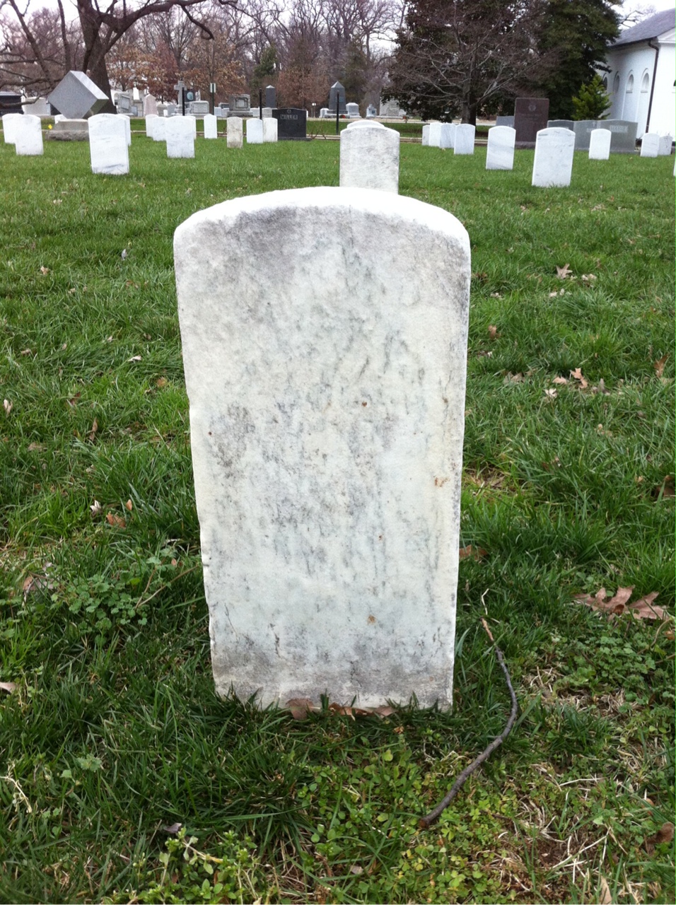 Back of headstone — John Anderson