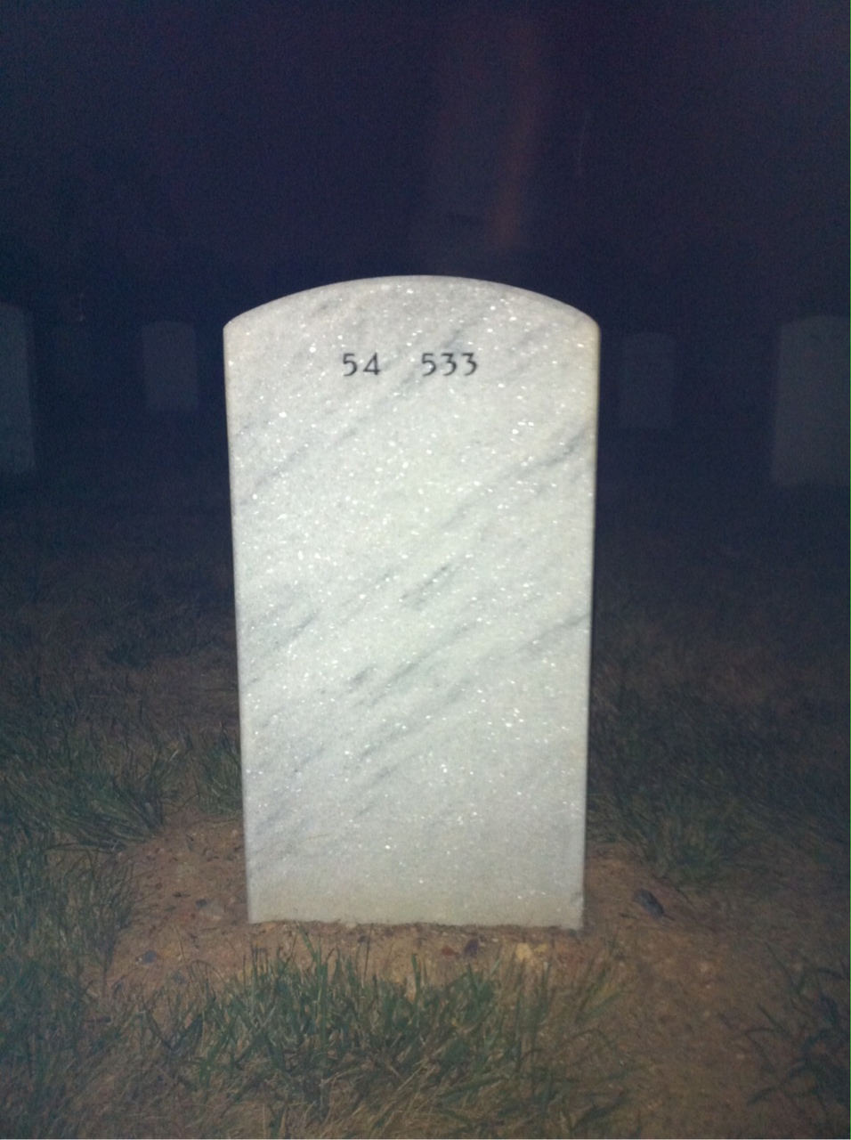 Back of headstone — Tolliver Quaco
