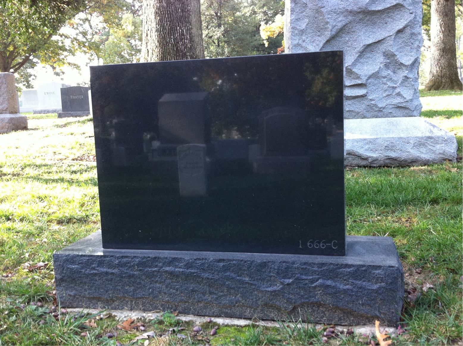 Back of headstone — Karl Krombein