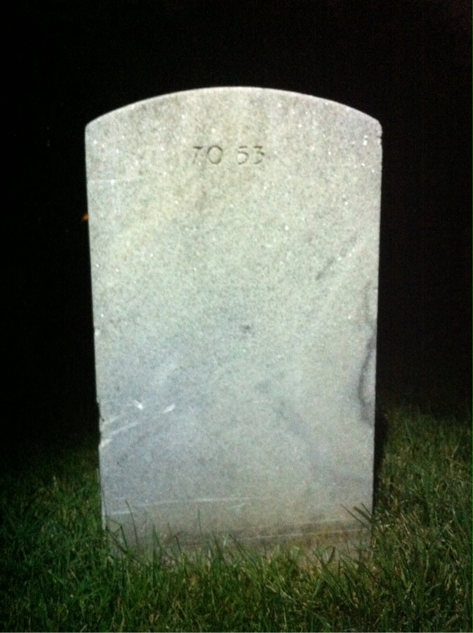 Back of headstone — Robert Turner