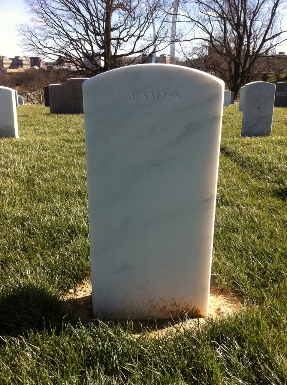 Back of headstone — Thomas Rupert Hamblin