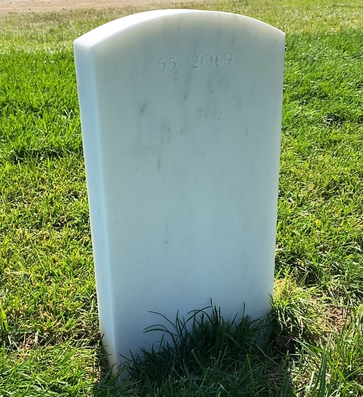 Back of headstone — Daniel Moniz