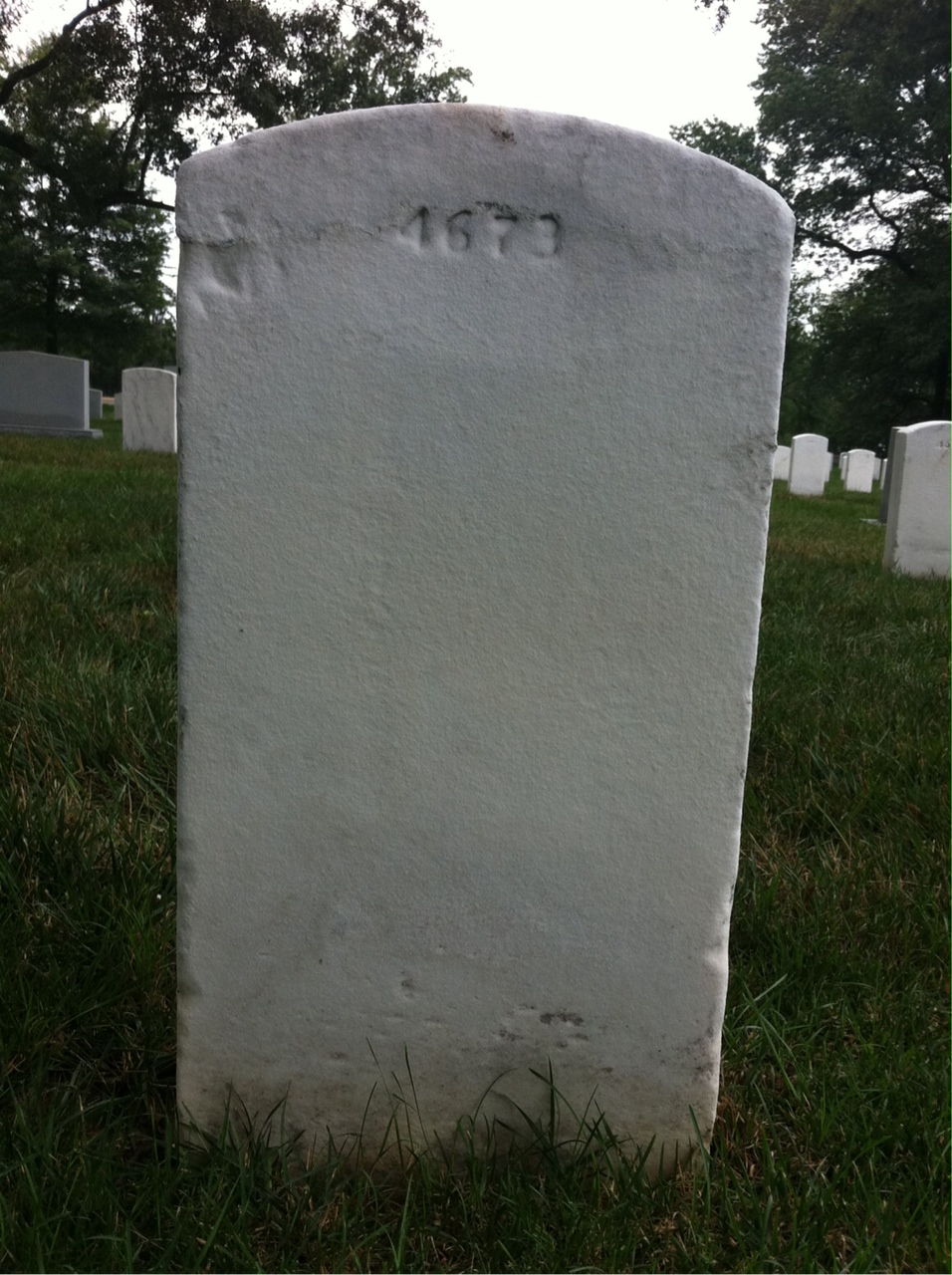Back of headstone — Ray Atkinson