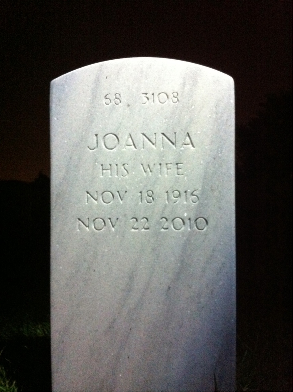 Back of headstone — Paul Bailey