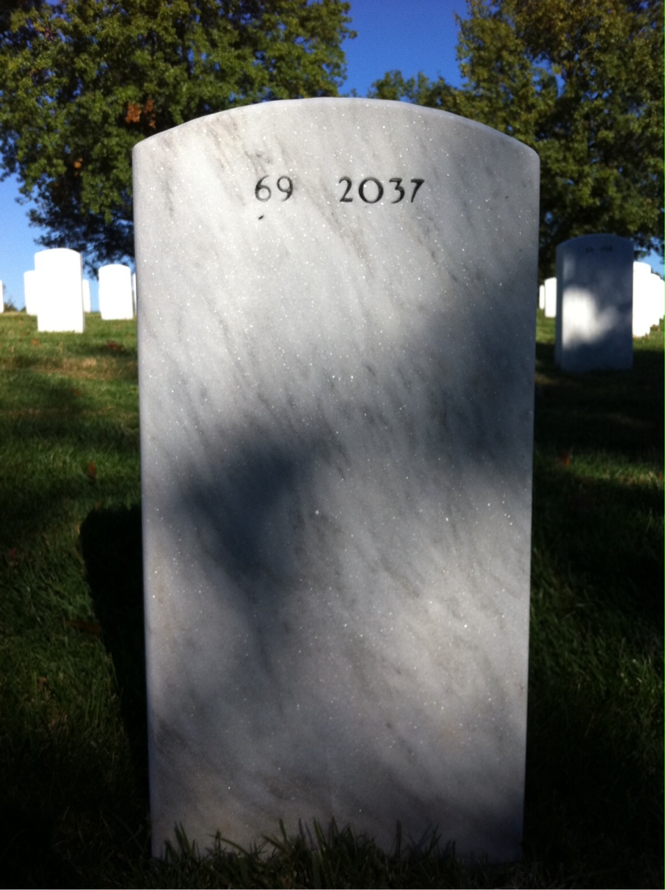 Back of headstone — Clarence Sharpes