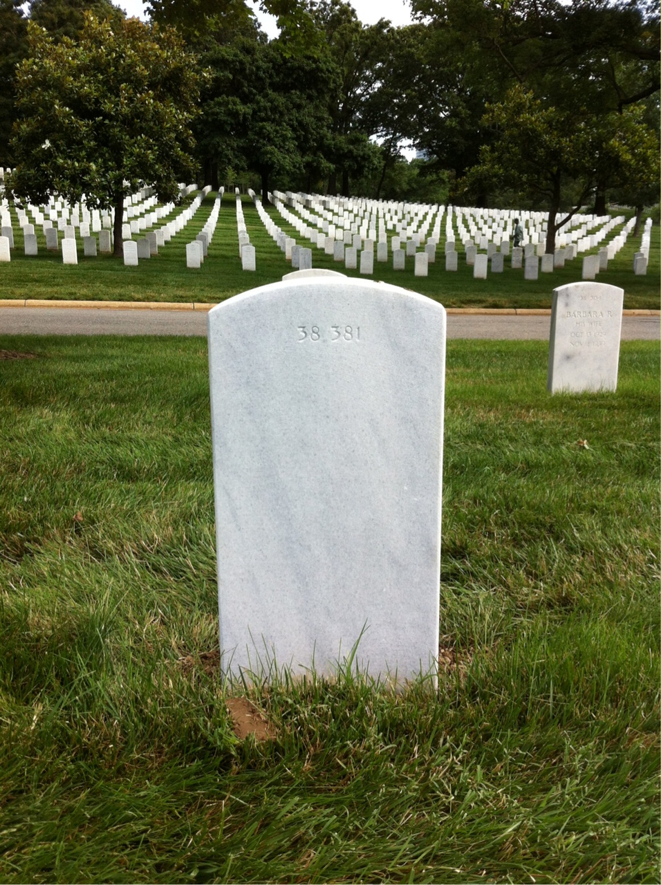 Back of headstone — Gust Behmer
