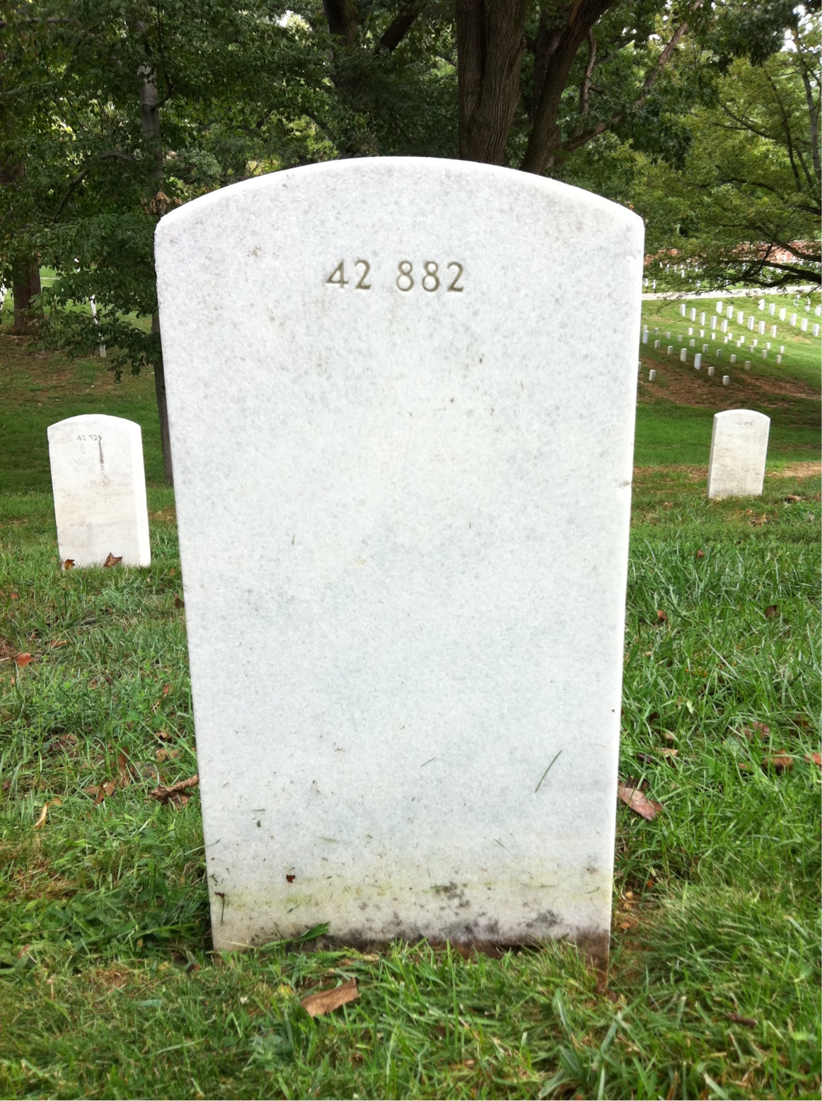 Back of headstone — Bessie Moore