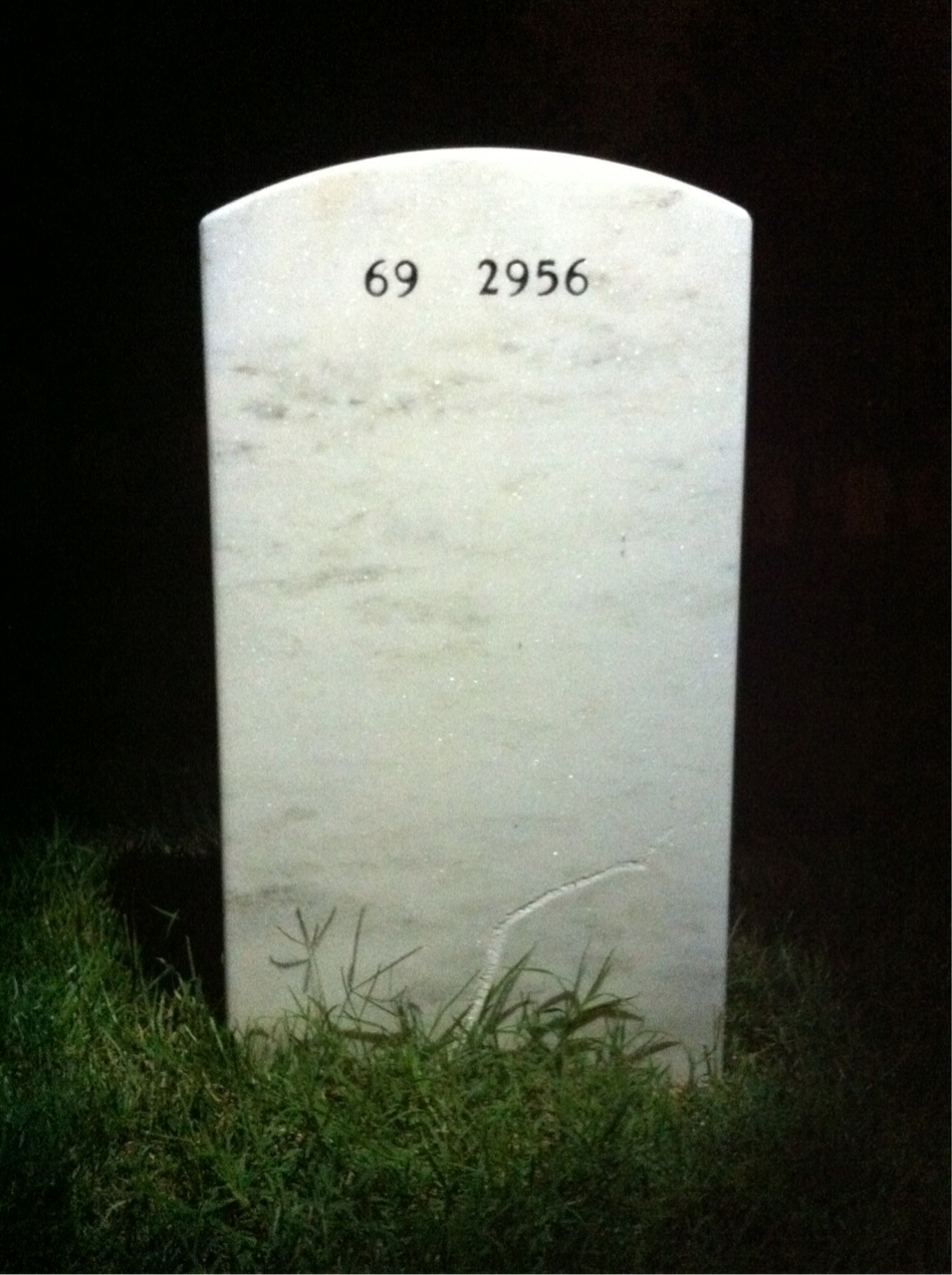 Back of headstone — Joseph Kelly