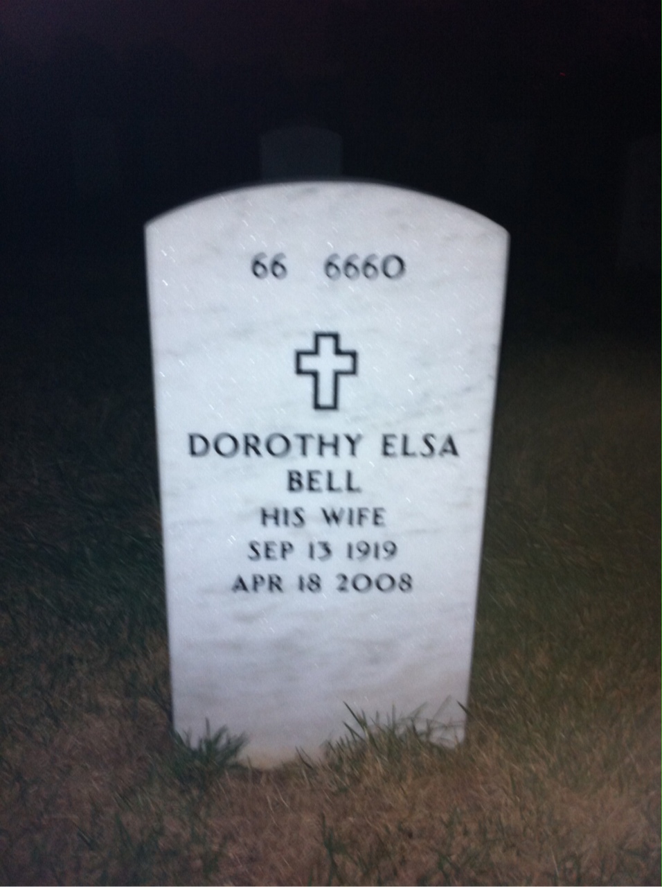 Back of headstone — Lester Zucker