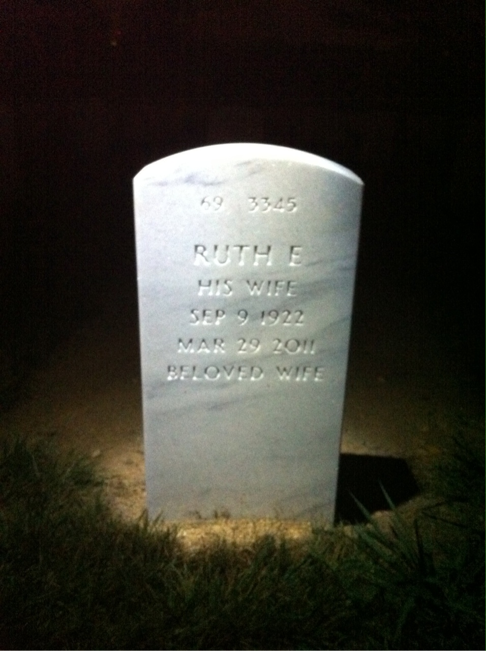 Back of headstone — Joseph Kneib