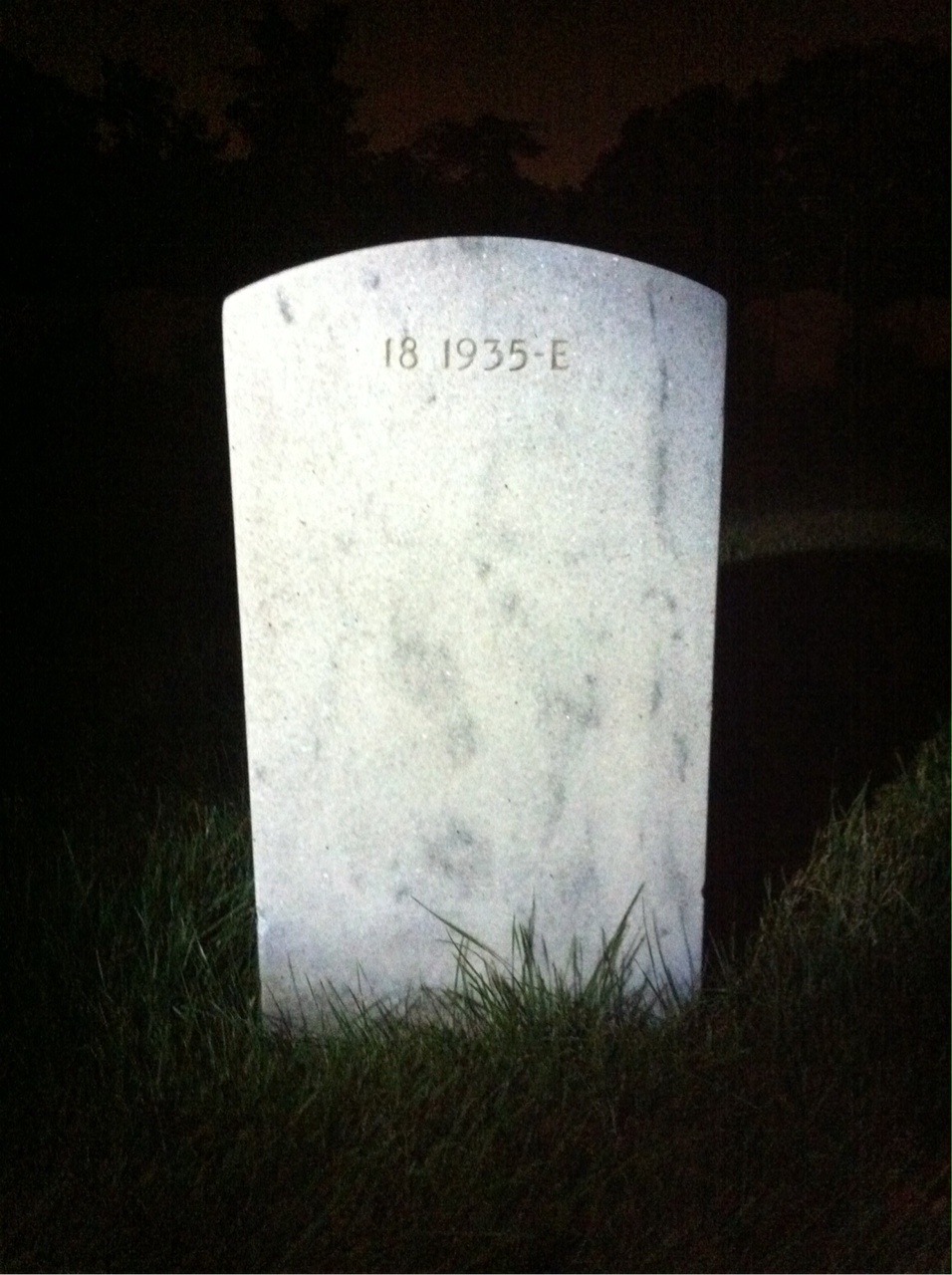 Back of headstone — Ruth Bailey