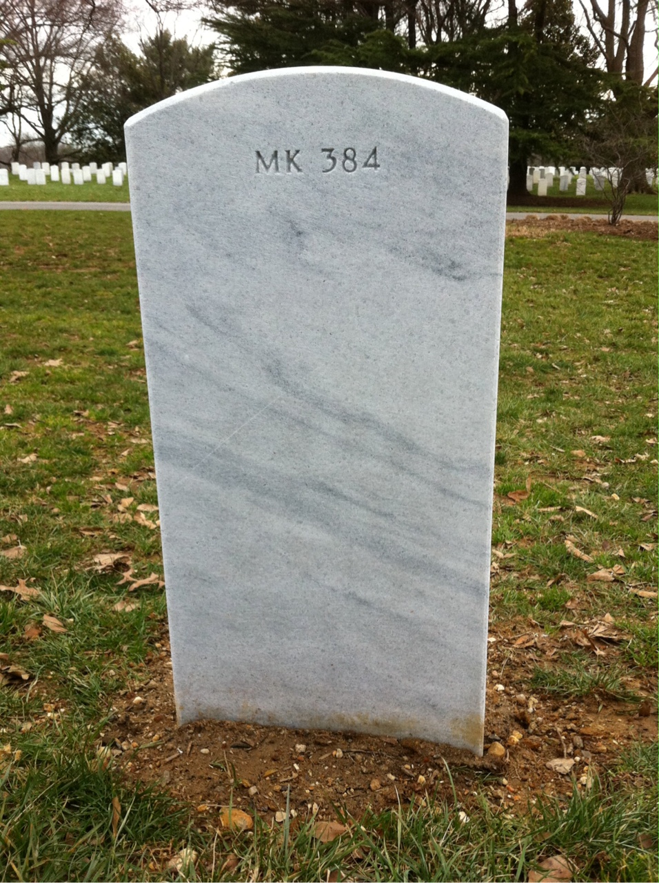 Back of headstone — Daniel Ezra Keep