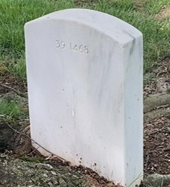 Back of headstone — Charles Alexander