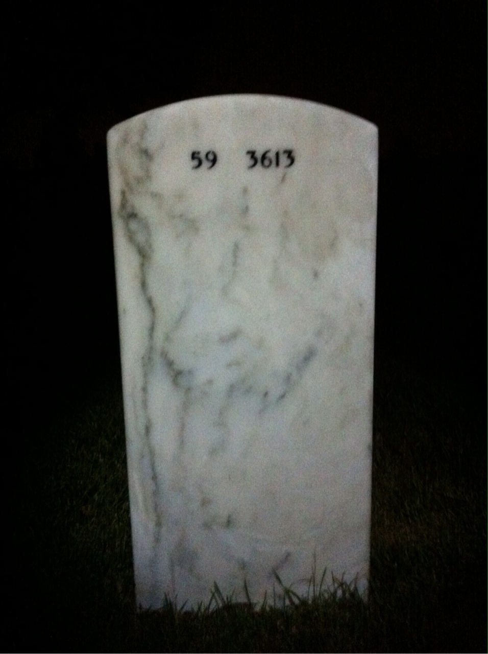 Back of headstone — Richard Streiff