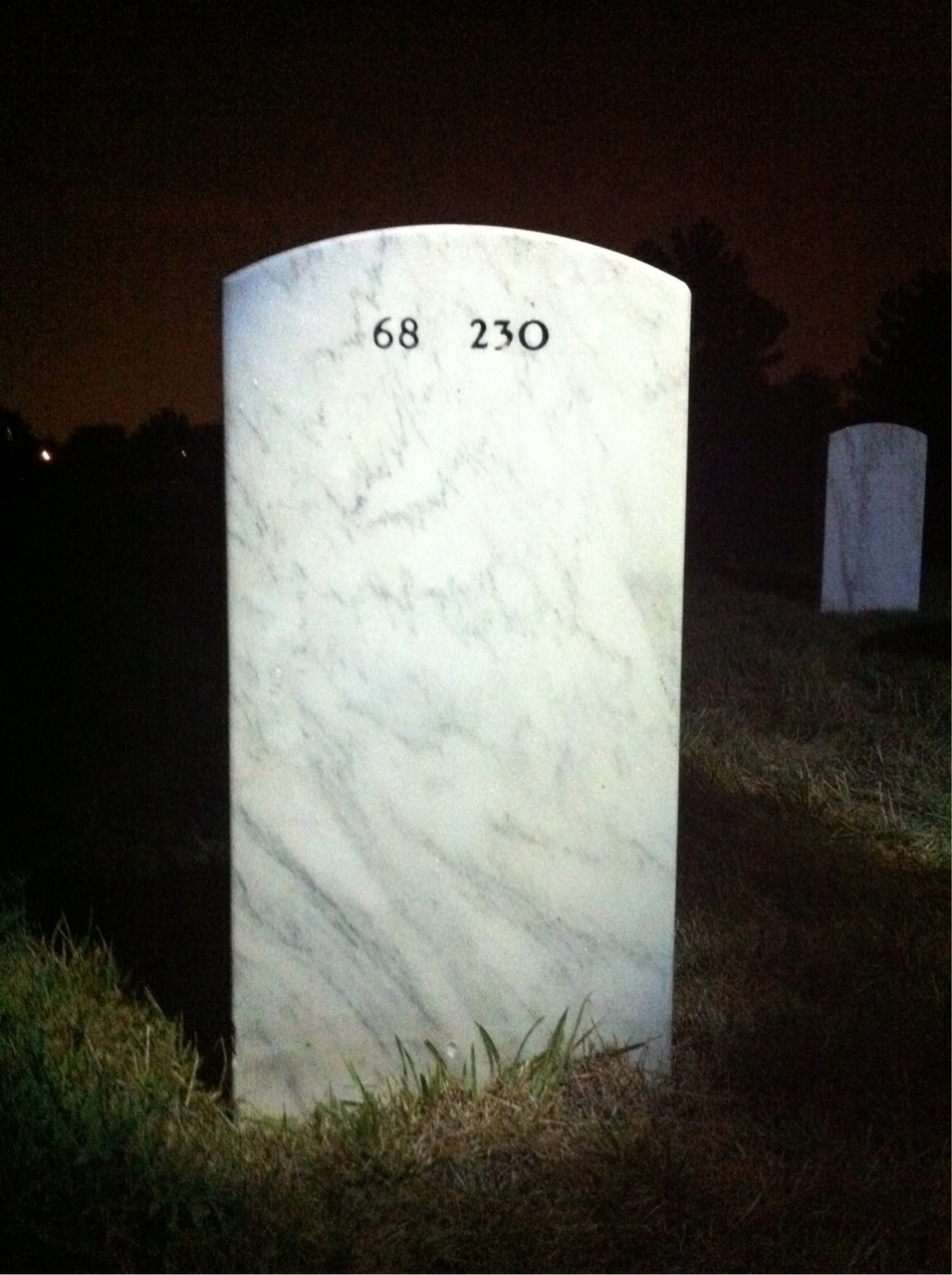 Back of headstone — Micah Askew