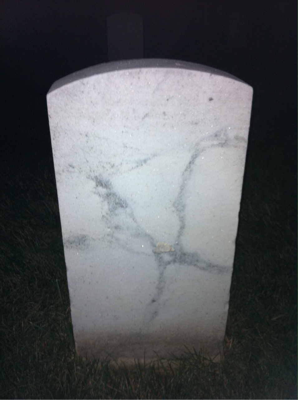 Back of headstone — William Moody