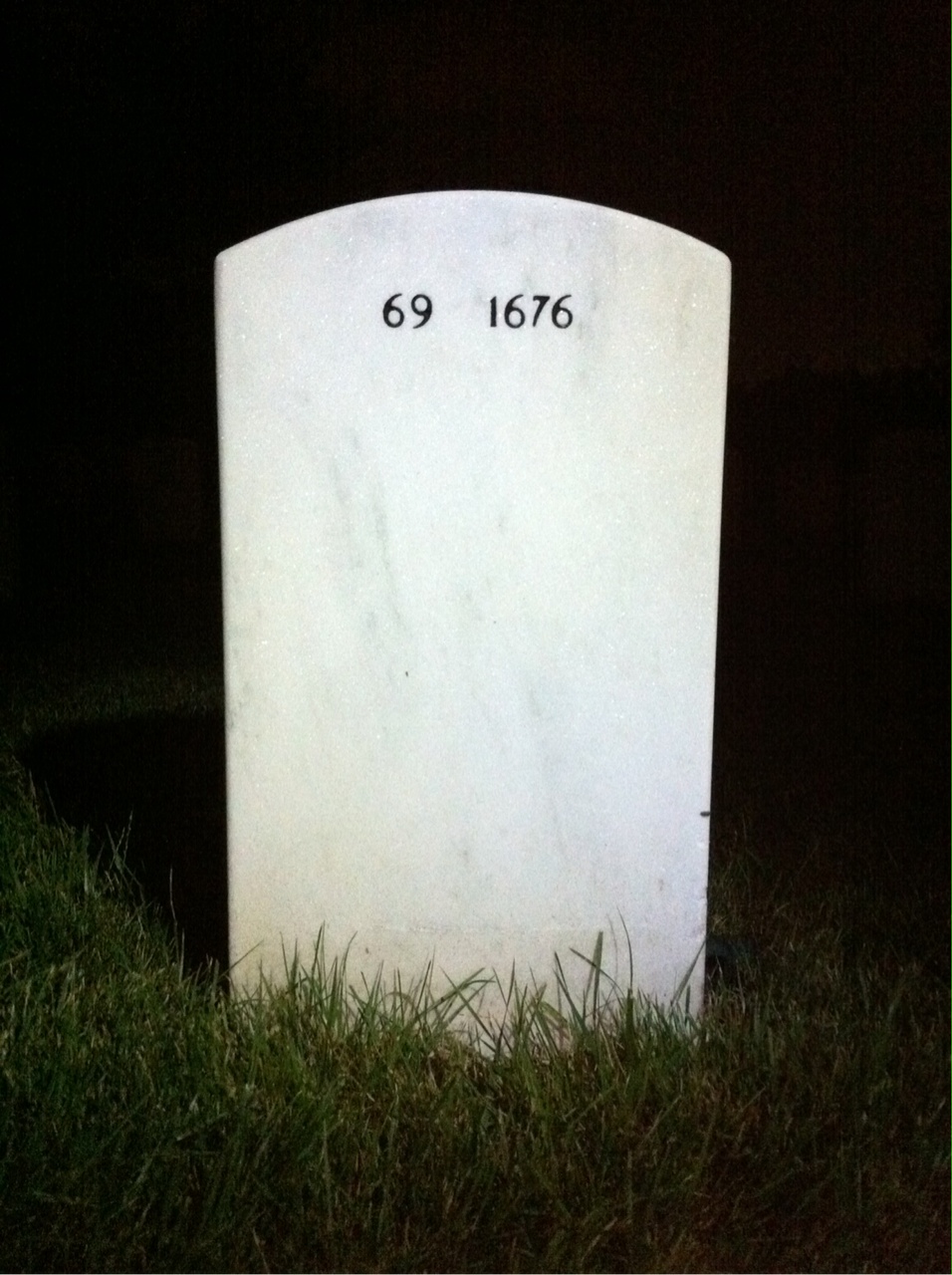 Back of headstone — Edwin Meeds