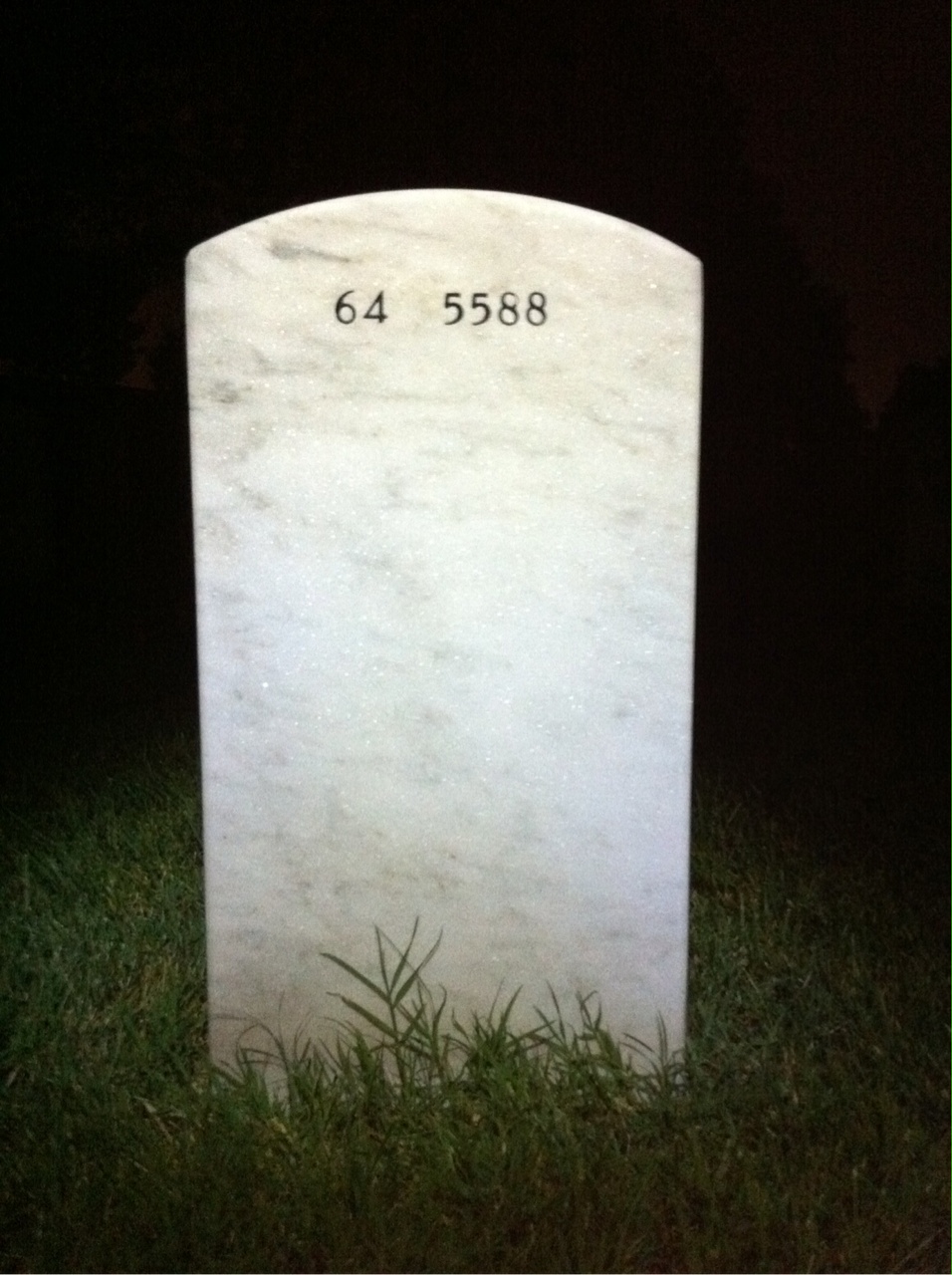 Back of headstone — William Griswold