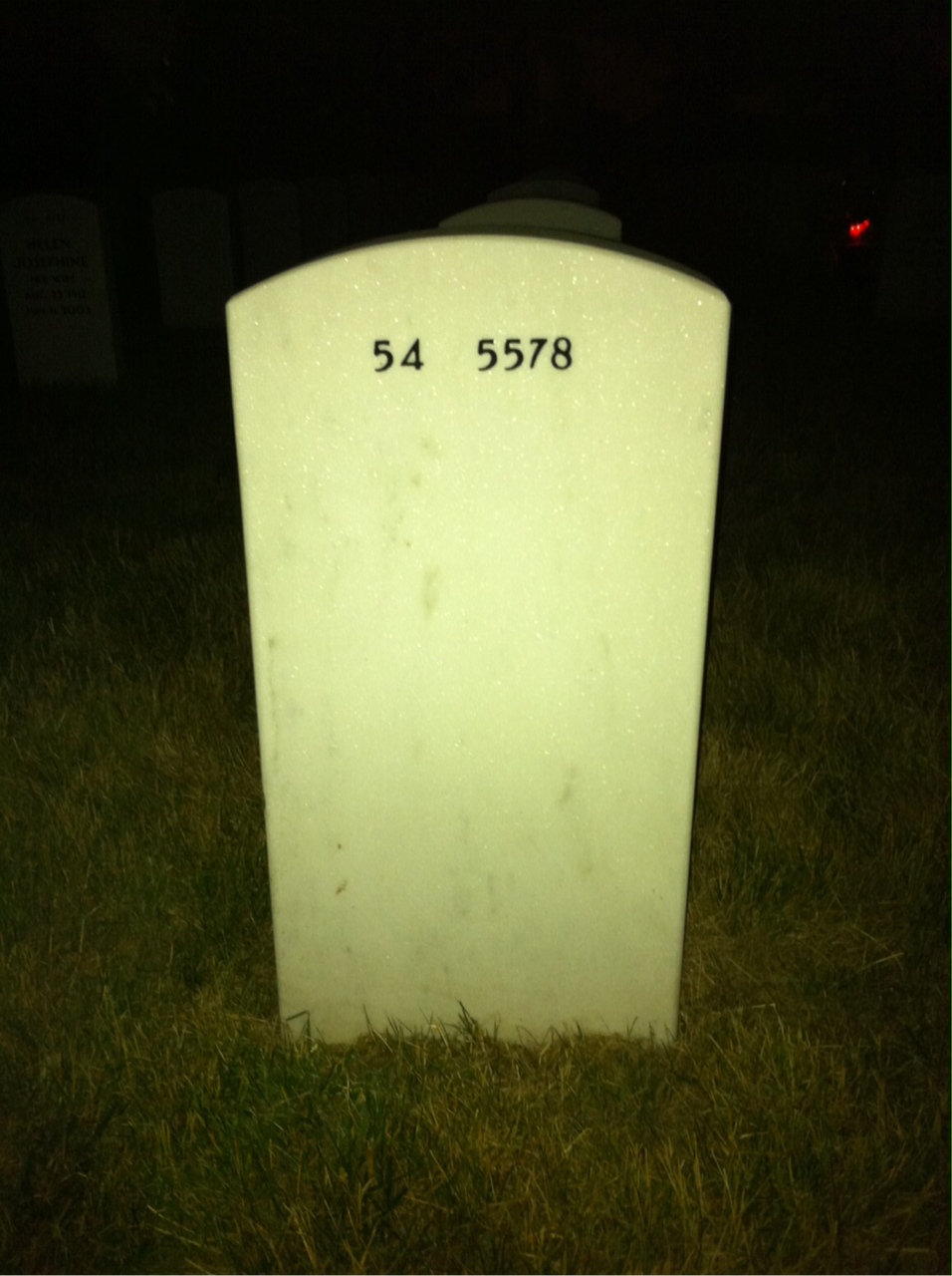 Back of headstone — Charles Mantooth