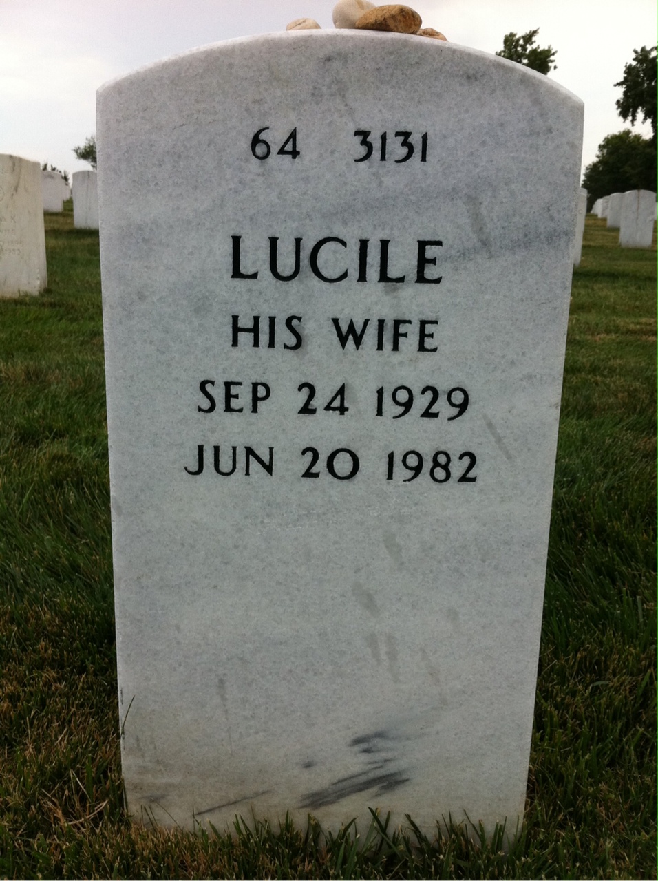 Back of headstone — James Perkins