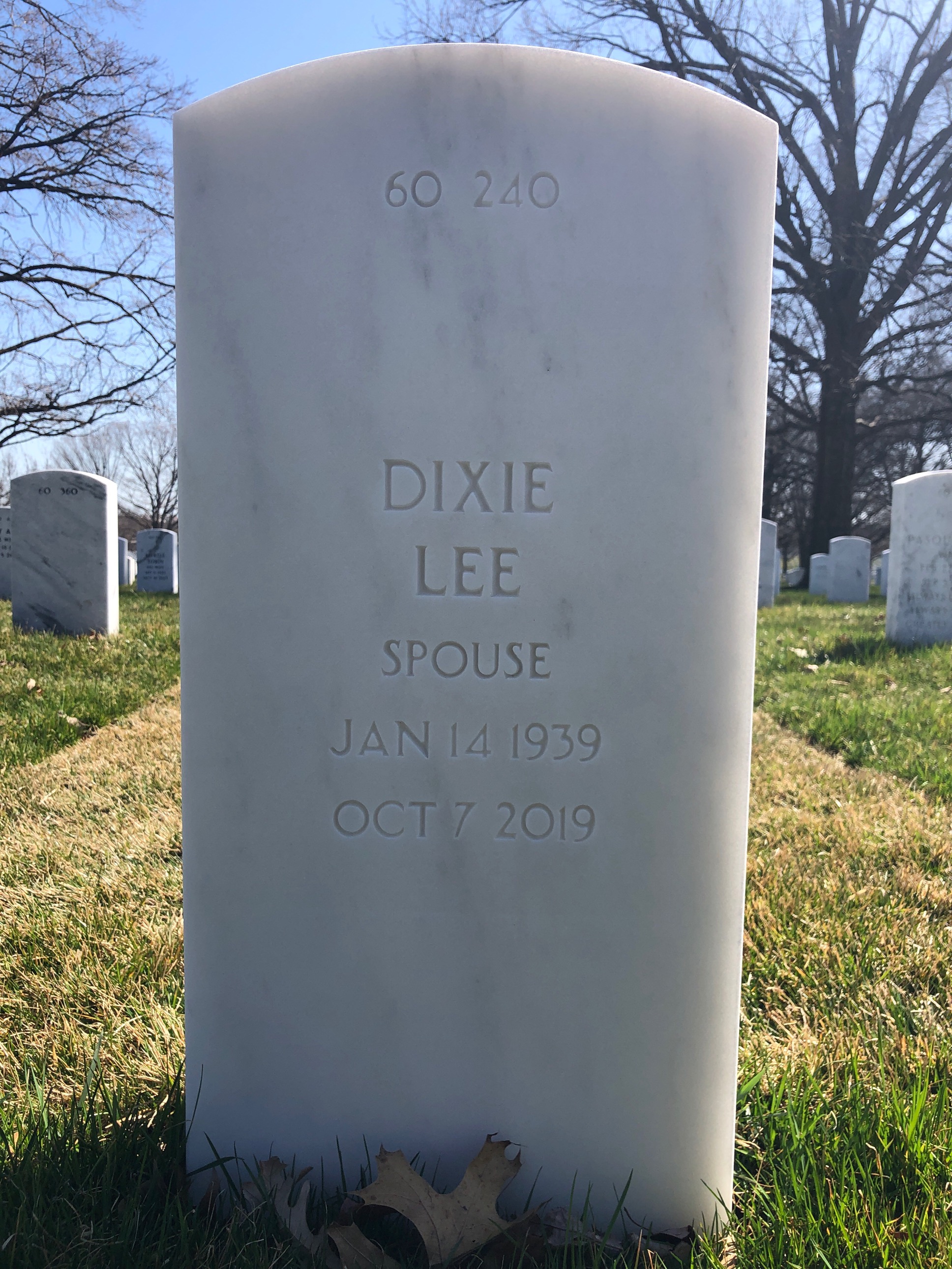 Back of headstone — Adam Milwicz