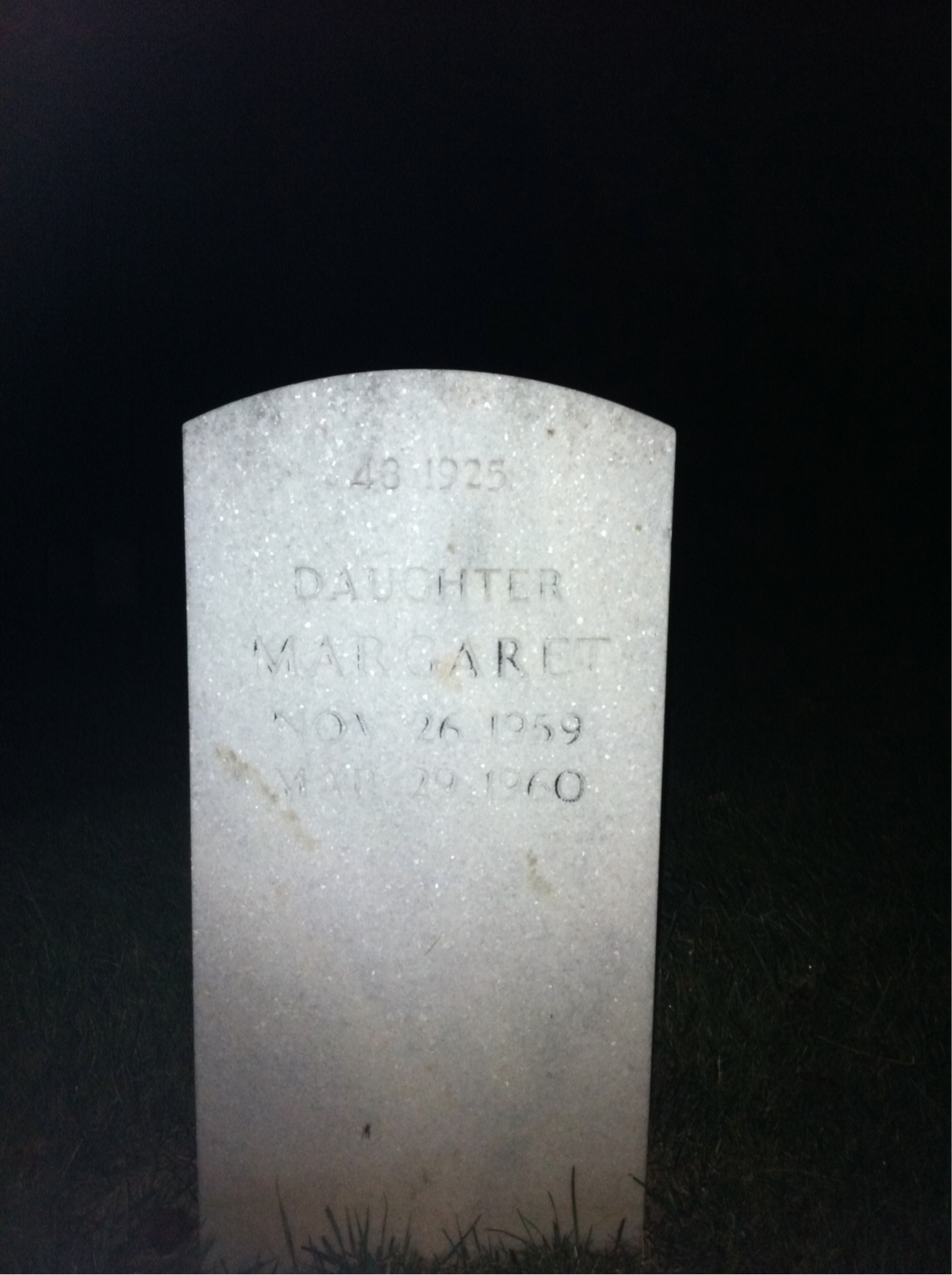 Back of headstone — James Lanigan