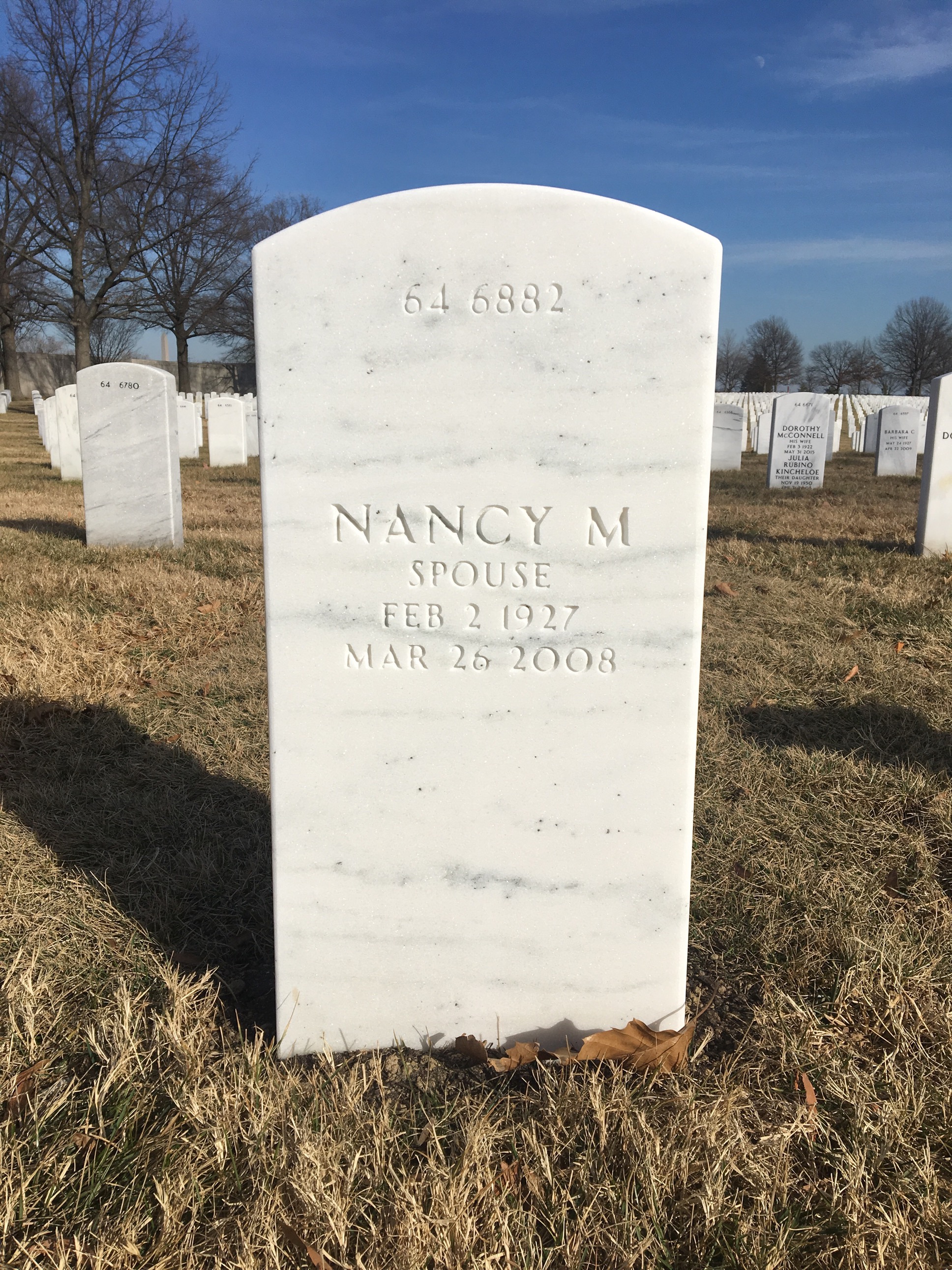 Back of headstone — James Ramsey