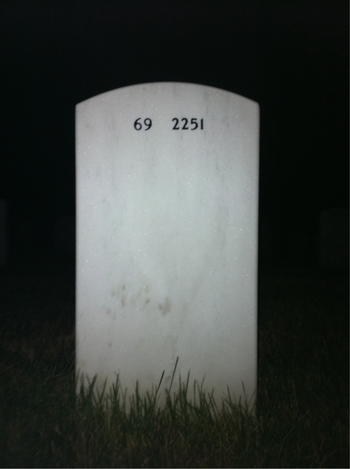 Back of headstone — Paul Bolte