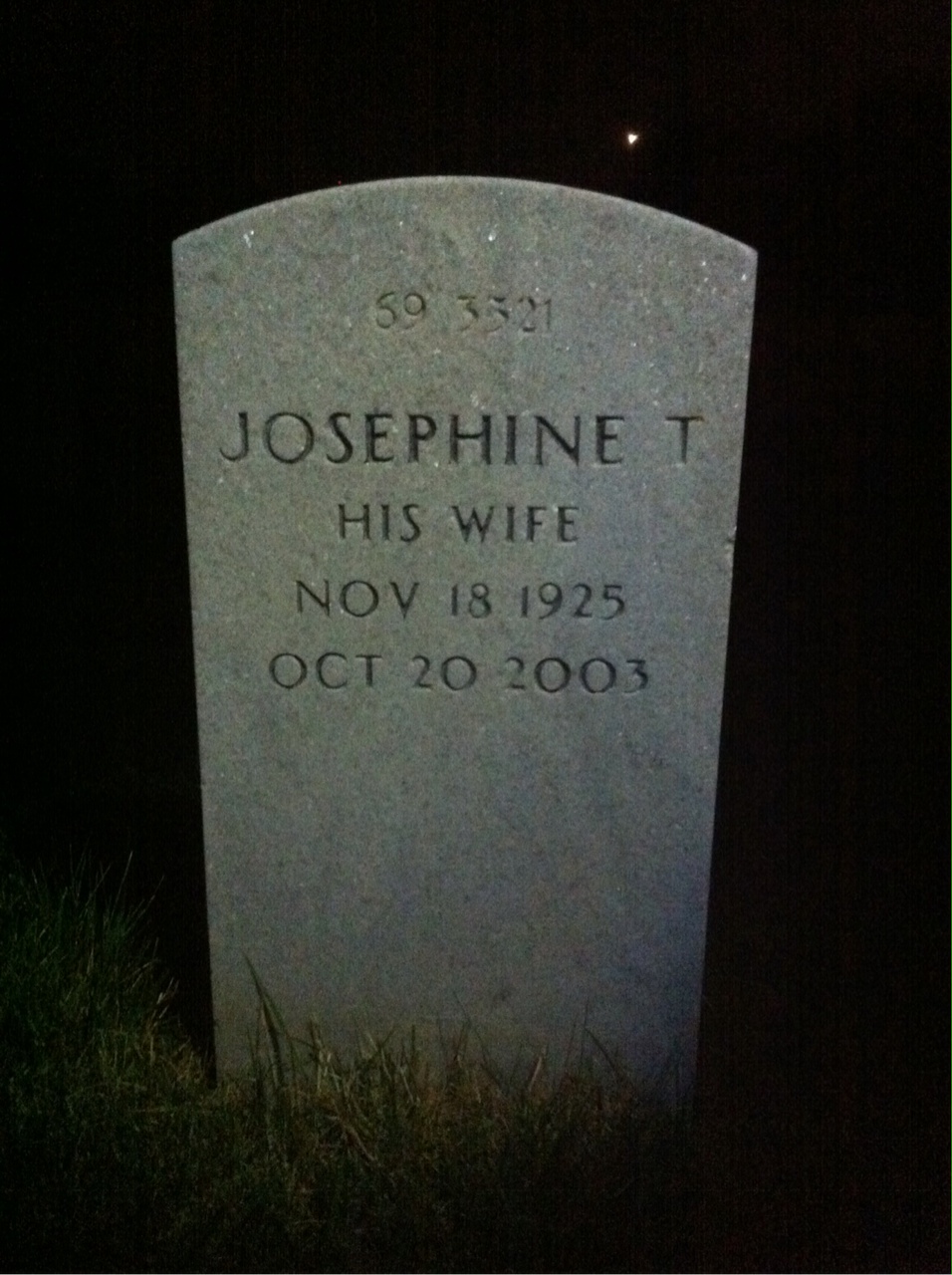 Back of headstone — Richard Gough