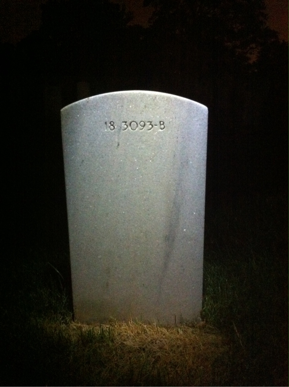Back of headstone — Thomas Miller