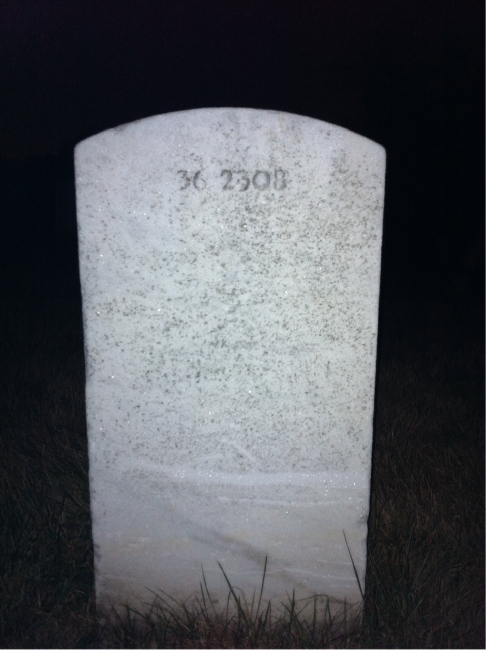 Back of headstone — Ralph Allison