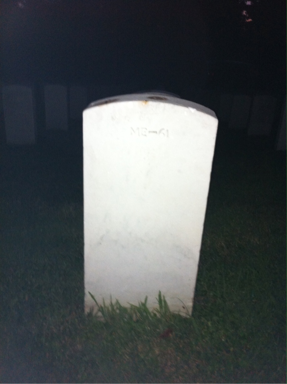 Back of headstone — Richard Miller