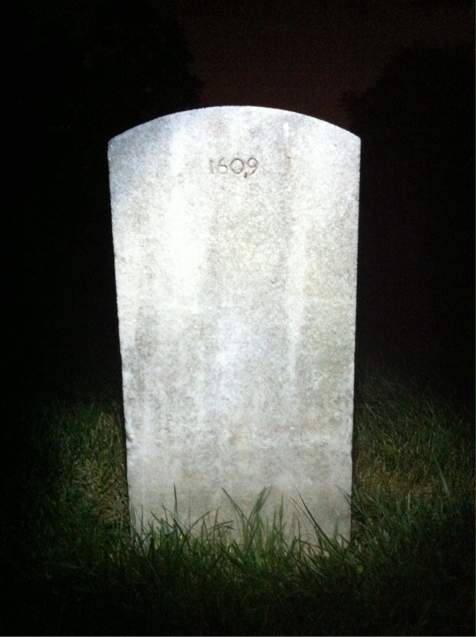 Back of headstone — John Bailey