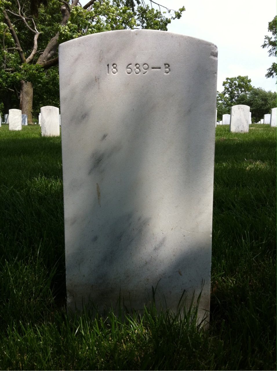Back of headstone — Daniel Mullane