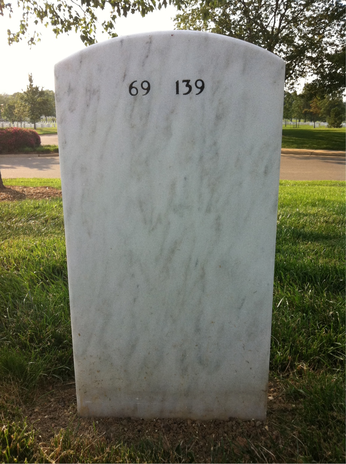 Back of headstone — Joseph Honig