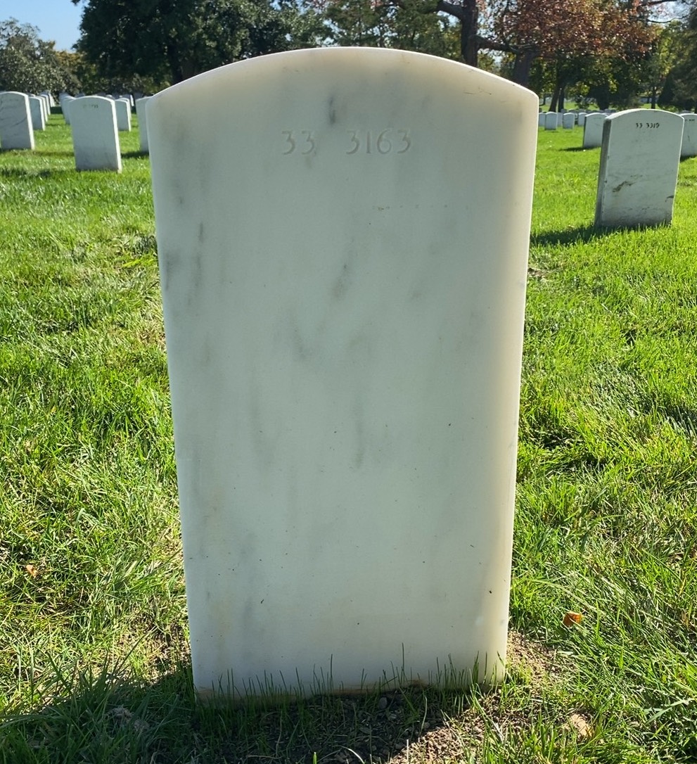 Back of headstone — Thomas Francis Maher