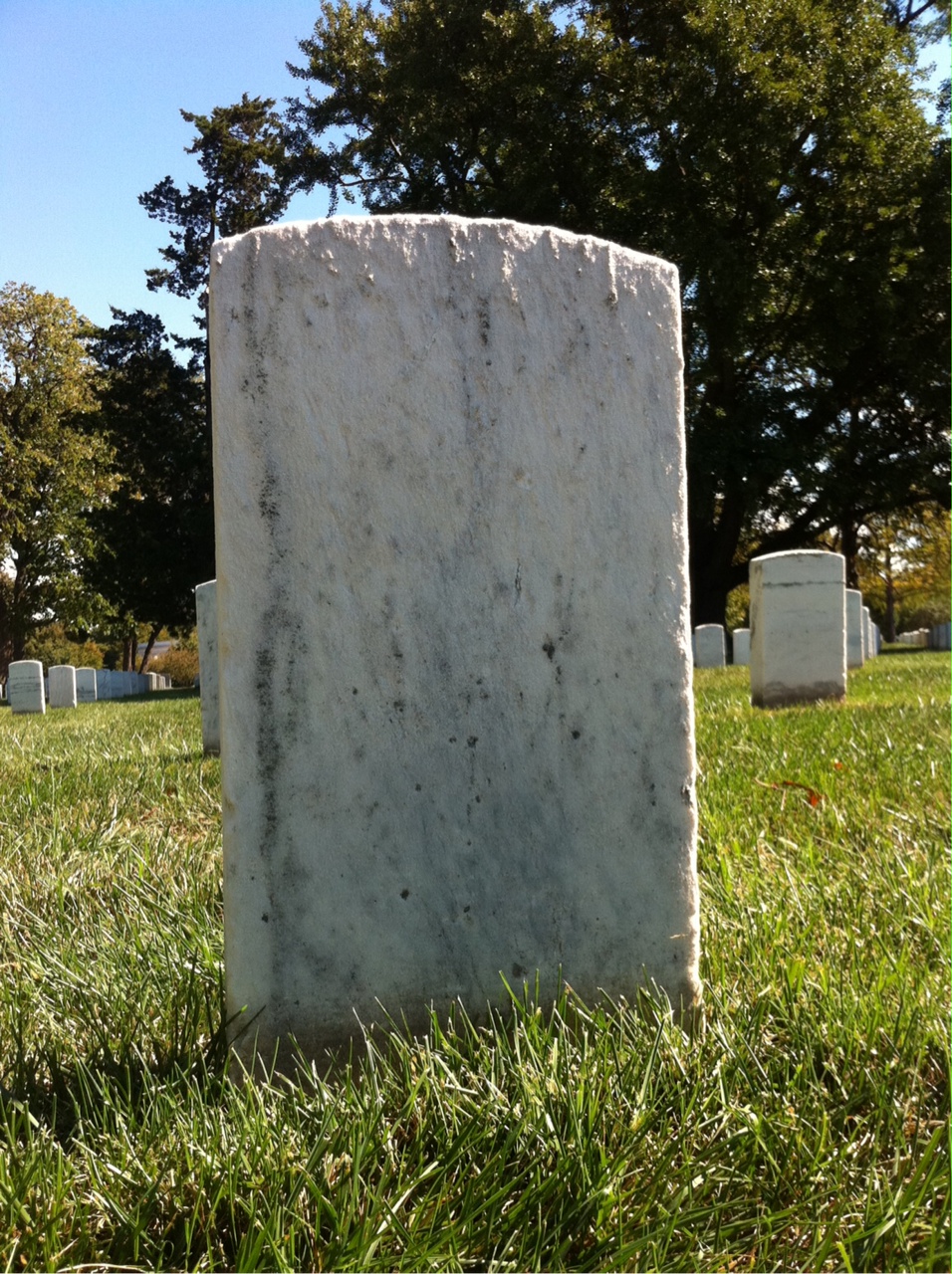 Back of headstone — Ralph Mollyneaux