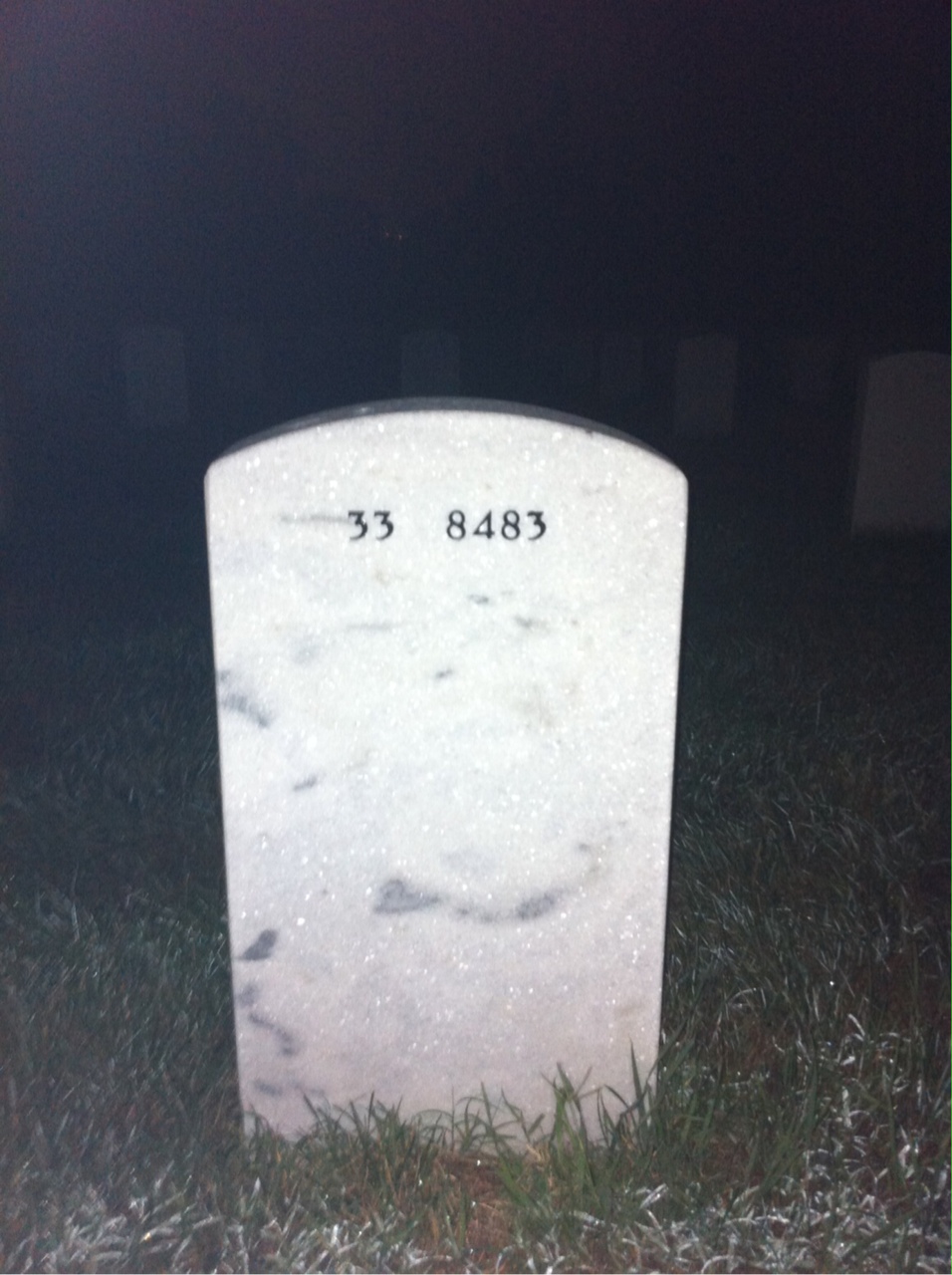 Back of headstone — Carlisle Ways