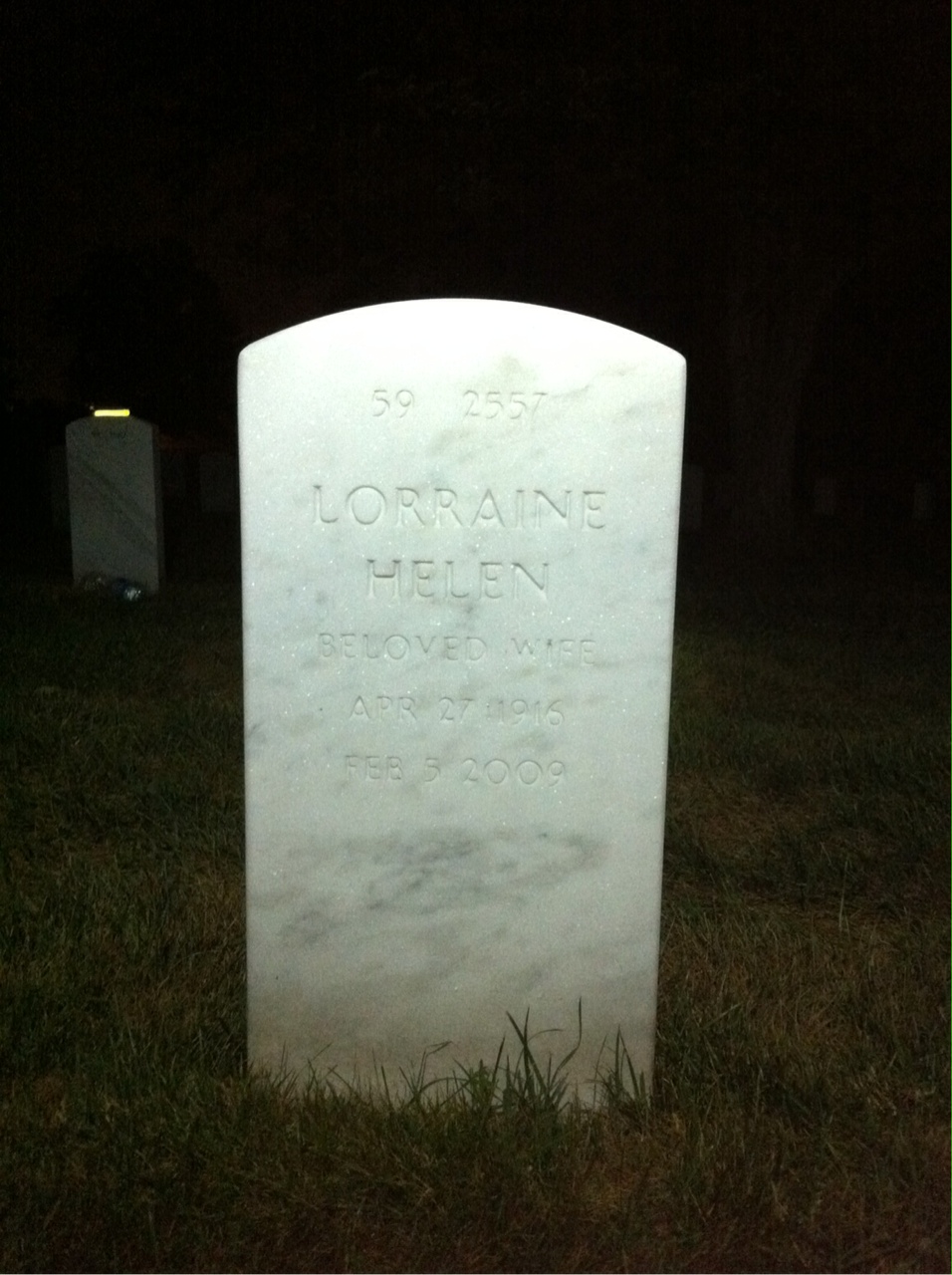 Back of headstone — Jack Isler