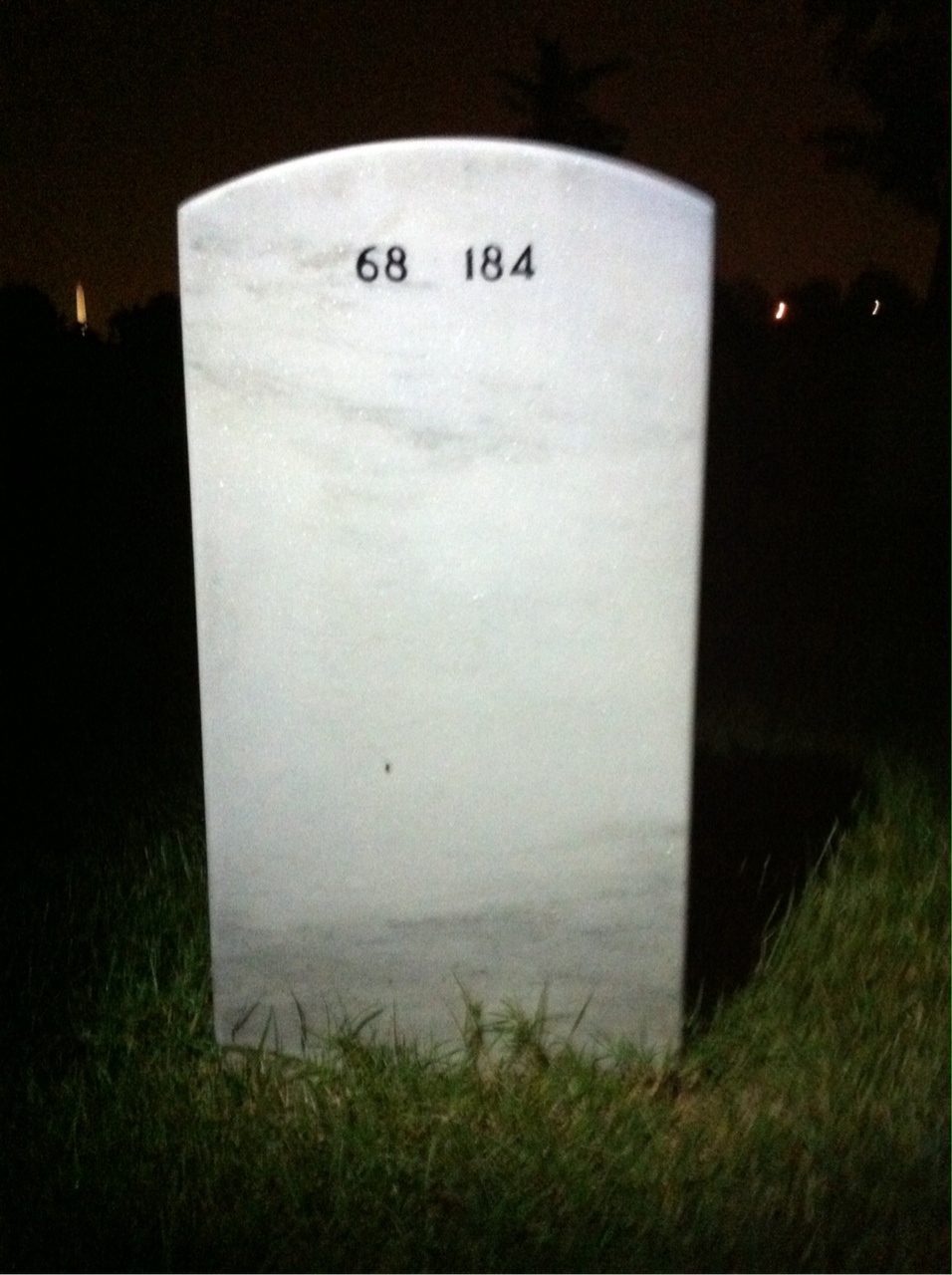 Back of headstone — A Rally