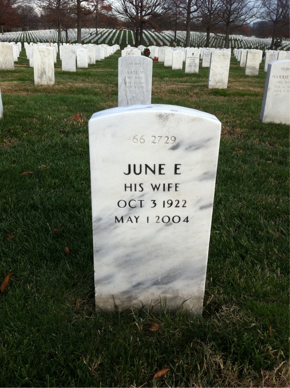 Back of headstone — Homer Fritz