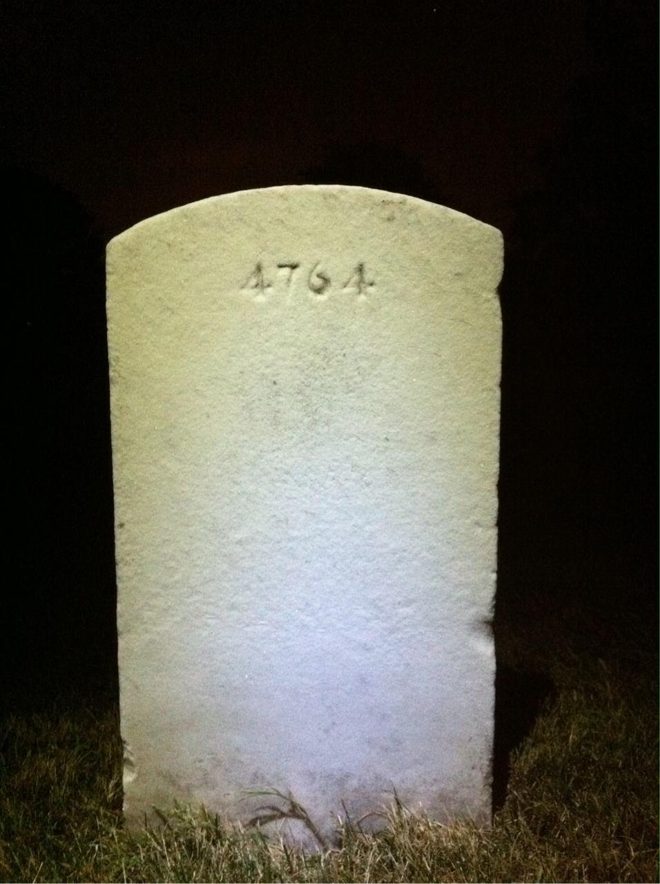 Back of headstone — Claude Moore