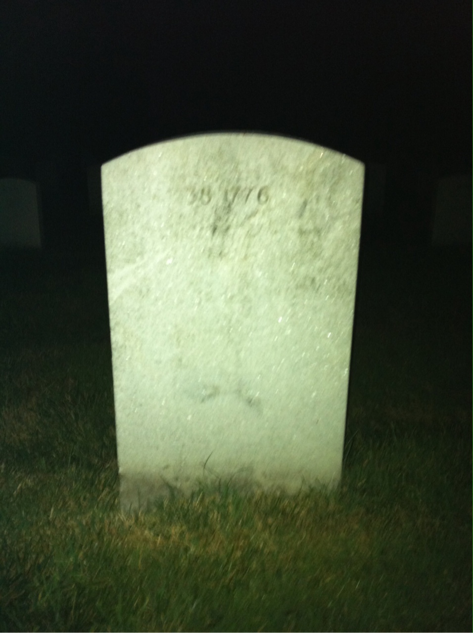 Back of headstone — Alberta Morrison
