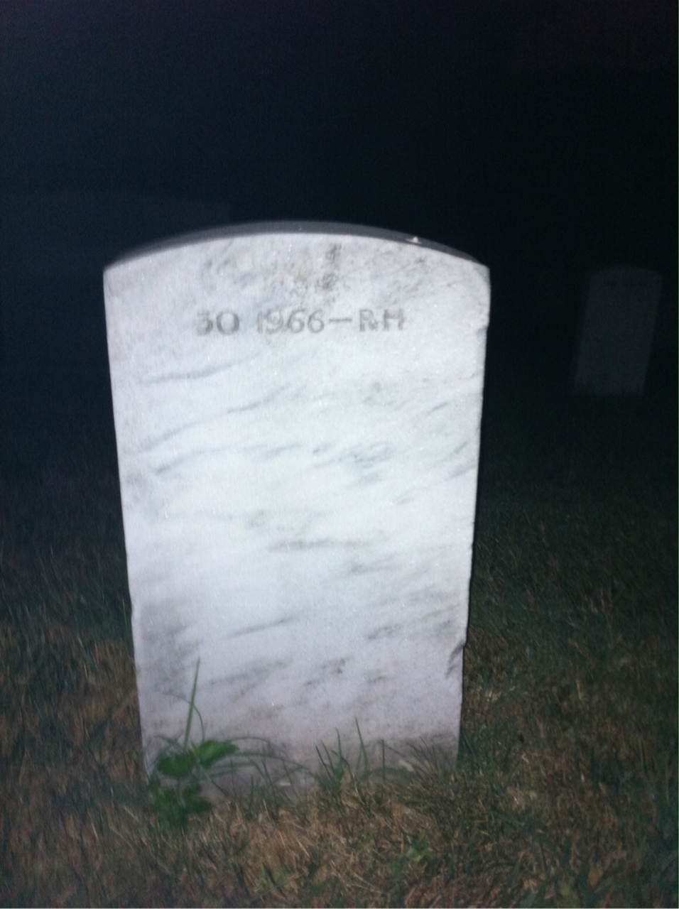 Back of headstone — Alfred Cronkite