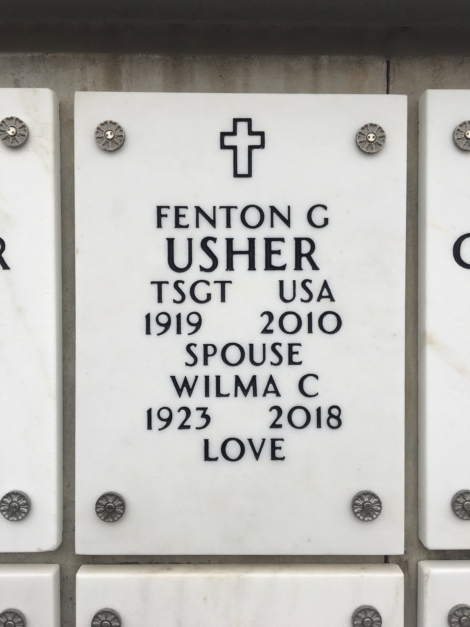 Fenton G Usher