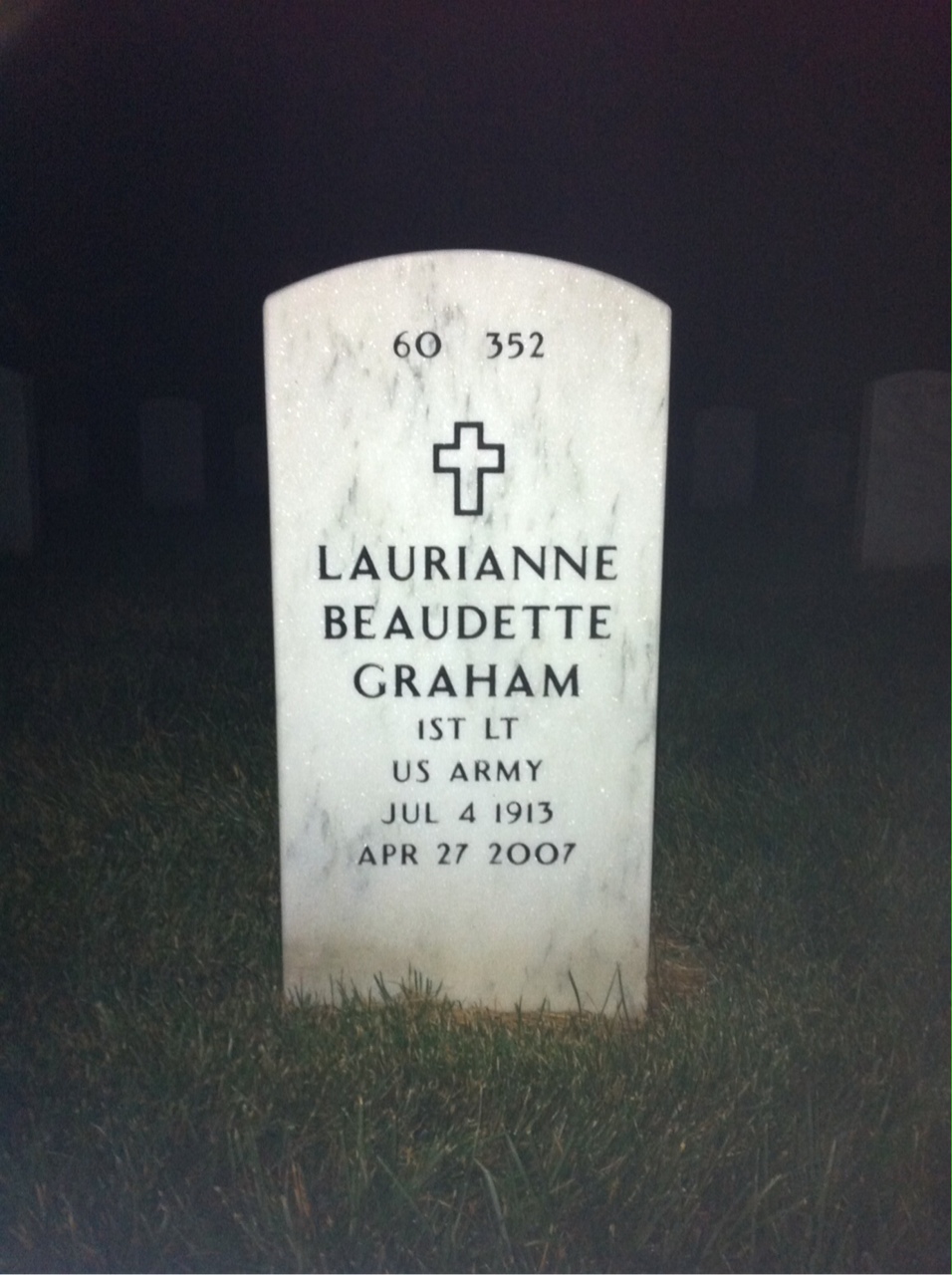 Back of headstone — John Graham