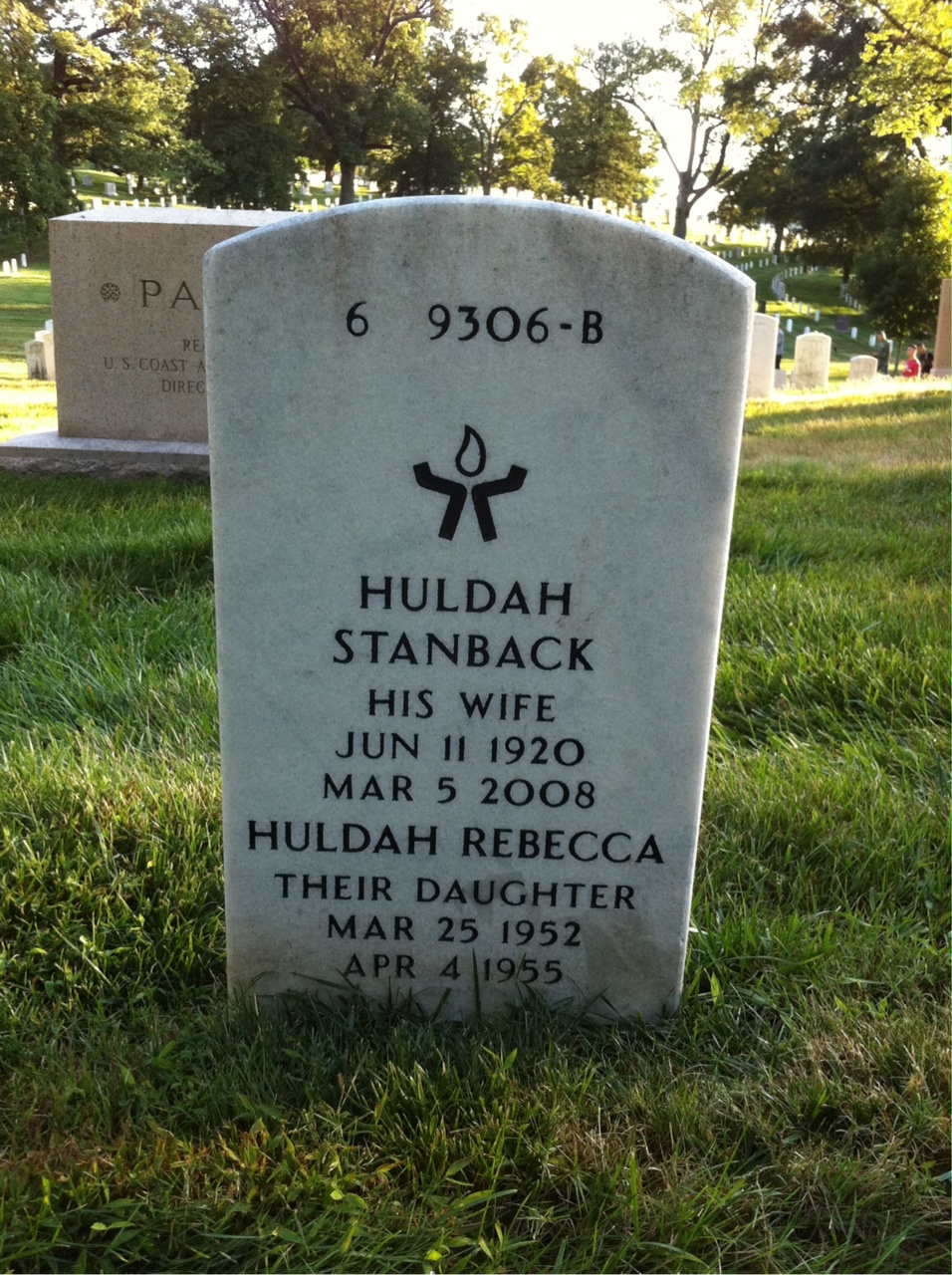 Back of headstone — George Champion