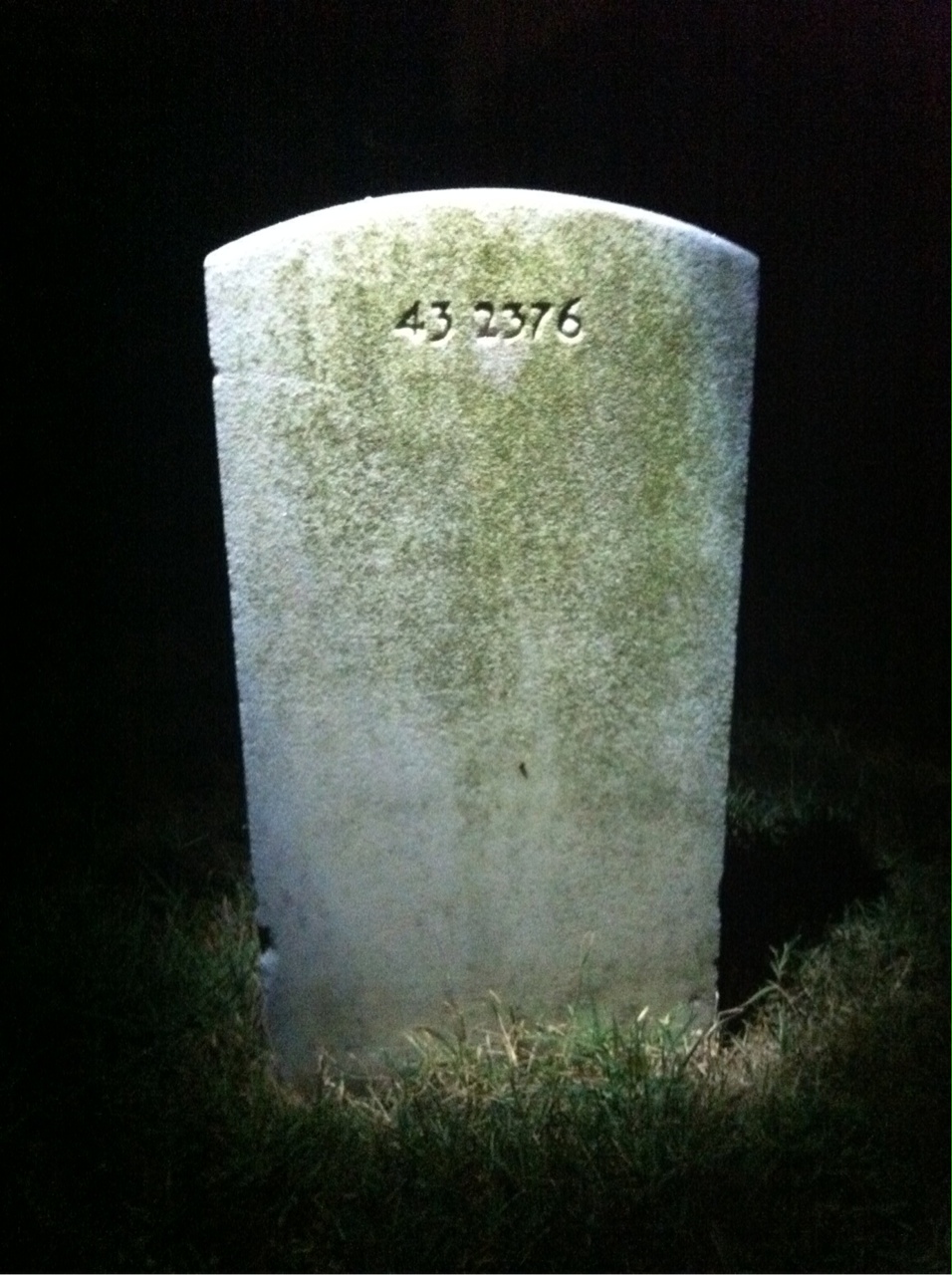 Back of headstone — Goldie Banks